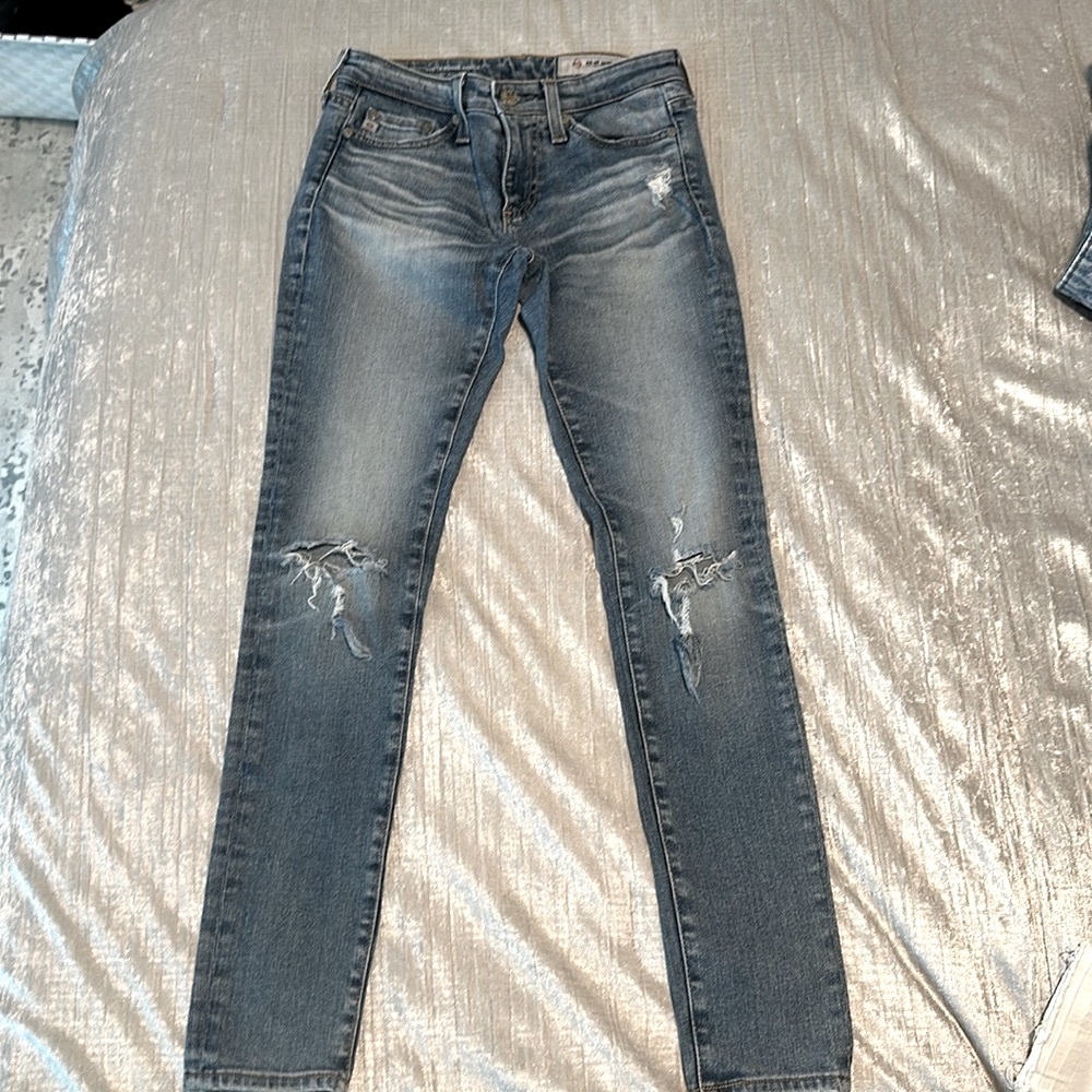 AG Adriano Goldschmied Distressed Women's Legging Ankle Jeans